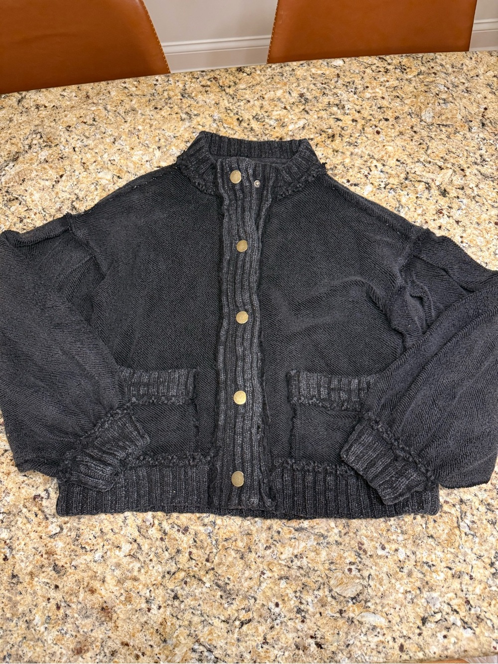 NWT Women’s We The Free Cute In This Cardi by Free People BLACK size XS - Picture 4 of 8
